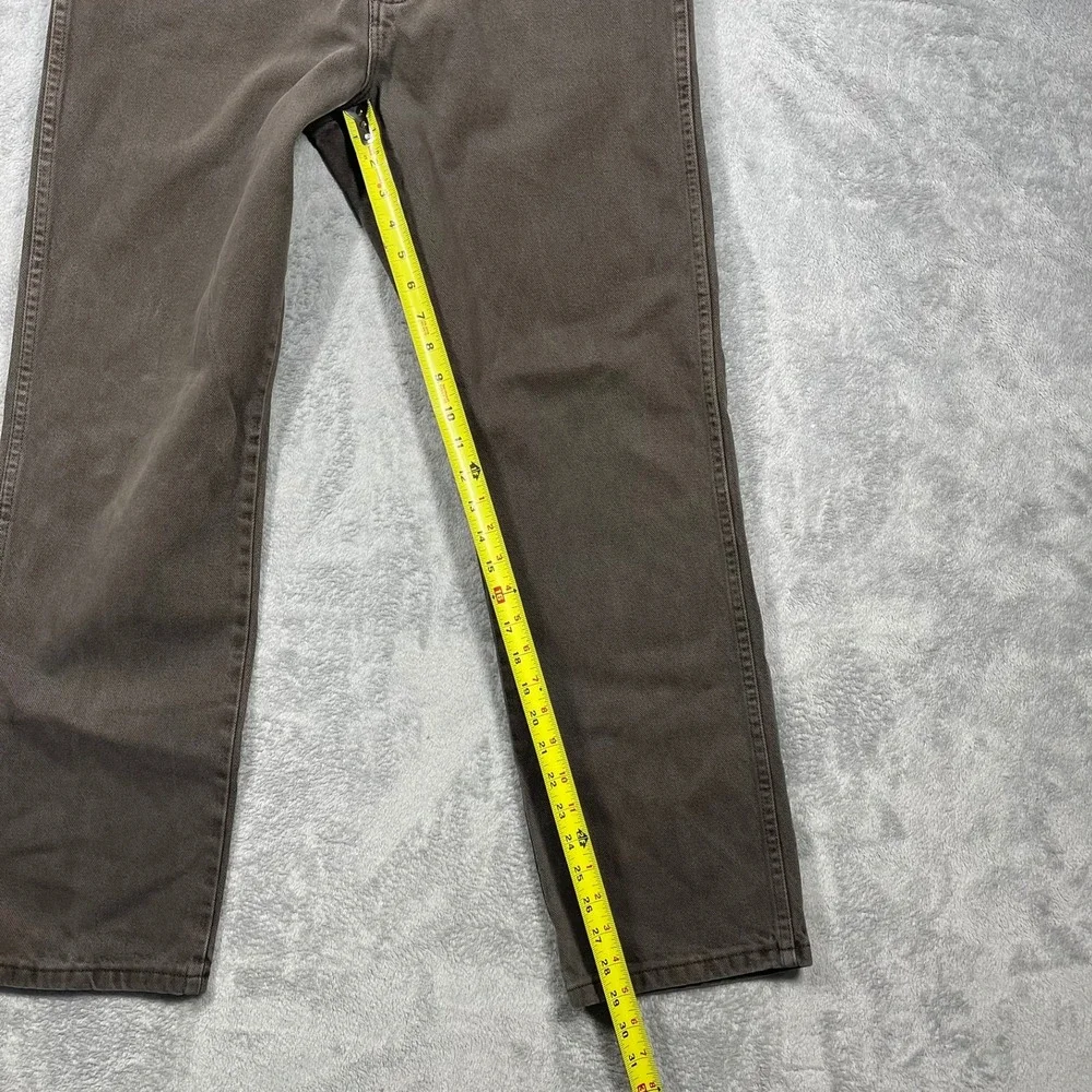 Wrangler Jeans Mens 33(31)x30(29) Brown Regular Fit Cotton Denim 13MWZRK